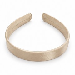 Diadema forrada de raso 2 cm. 