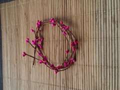 5 ramas de alambres tapeados con pistilos 38 cm