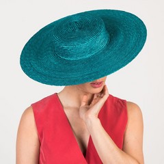  wide brim braided straw canotier