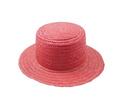 Canotier copa alta paja trenzada
