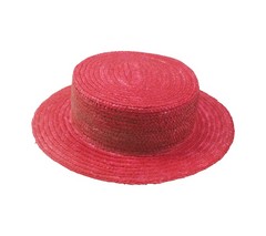 Canotier copa baja paja trenzada
