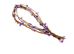5 ramas de alambres tapeados con pistilos 38 cm