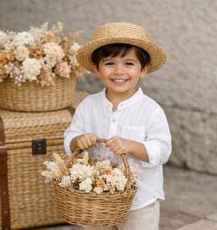 Canotiers paja niño