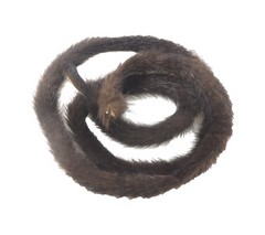 Tiras de vison:largo 90cm,diam 2cm aprox.