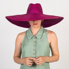 Maxistrawhat fedora   55-60 cm 