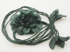 Belt with flower