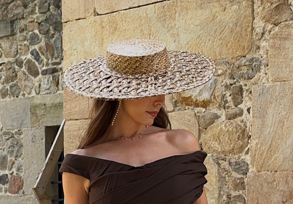 Canotier ala de rejilla