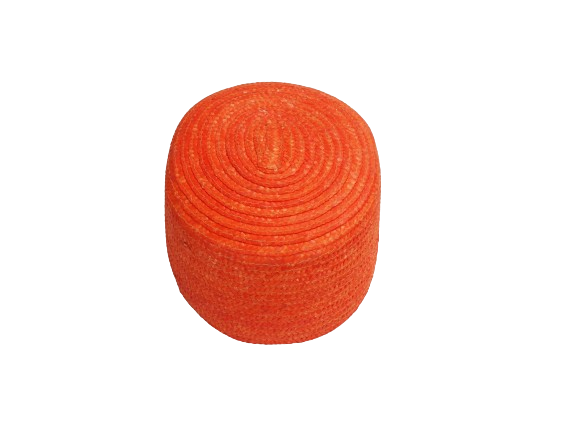 Pill Box paja trenzada
