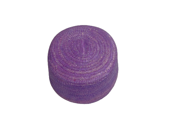 Pill Box paja trenzada