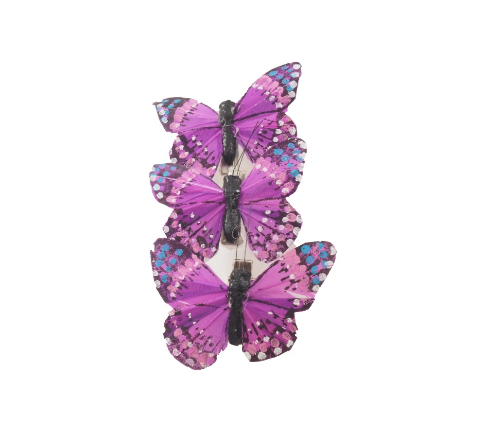 Mariposas de plumas rosas