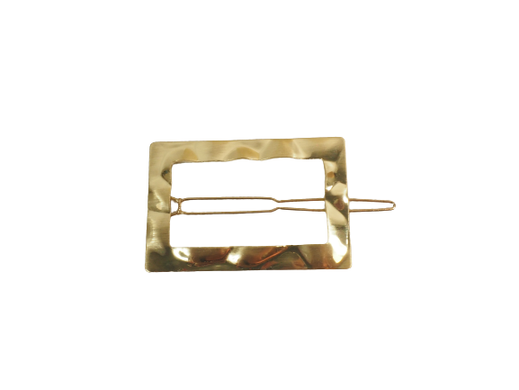 Metallic hair clip